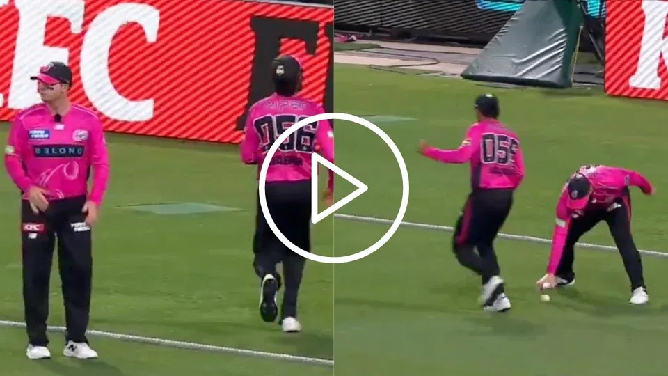 [Watch] Steve Smith angry on Babar Azam for lethargic fielding in BBL's Sydney Derby